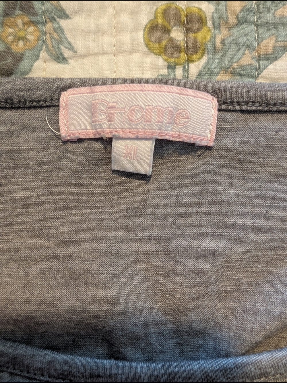 B-Home XL Nursing Top Colorblock Mint Gray Striped Short Sleeve Breastfeeding Sh - Picture 4 of 4